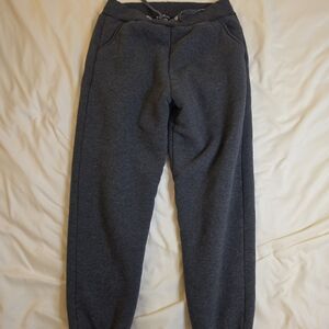 YeoKou Men's Size M Gray Fleece Sweatpants Joggers Drawstring Waist Pockets
